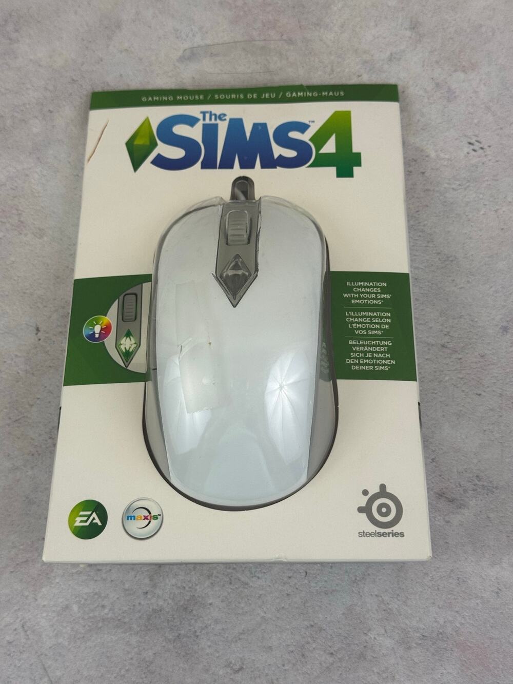 Rare Limited Edition New SteelSeries Sims 4 USB Gaming Mouse Wired 66281